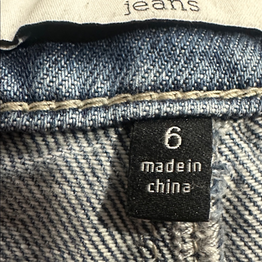 Cabi Ashbury High Rise Wide Leg Denim Jeans 6491R Womens 6 - Picture 9 of 9